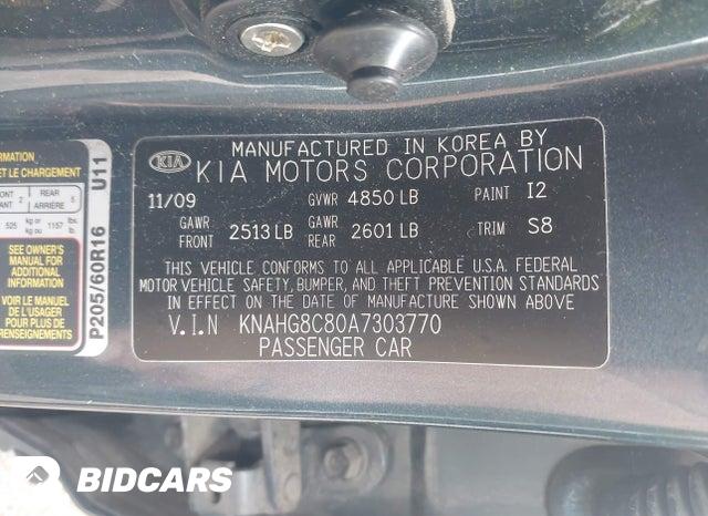 KNAHG8C80A7303770 2010 KIA Rondo photo no. 9