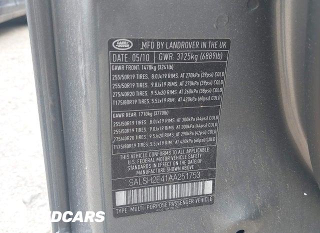 SALSH2E41AA251753 2010 Land Rover Range Rover photo no. 9