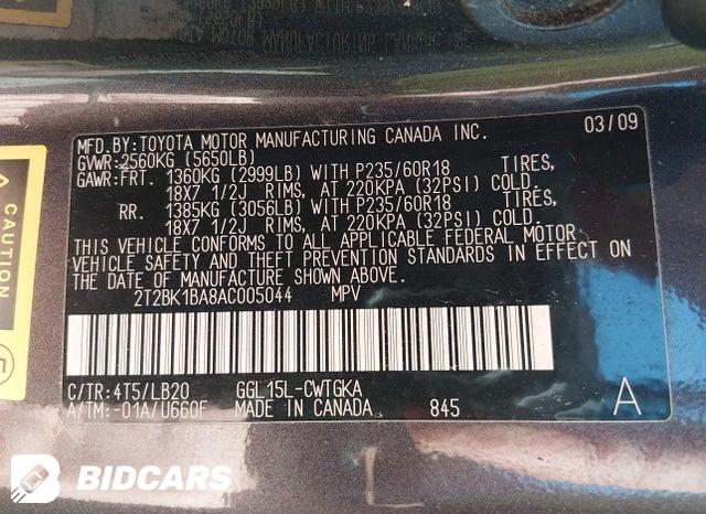 2T2BK1BA8AC005044 2010 Lexus RX photo no. 9