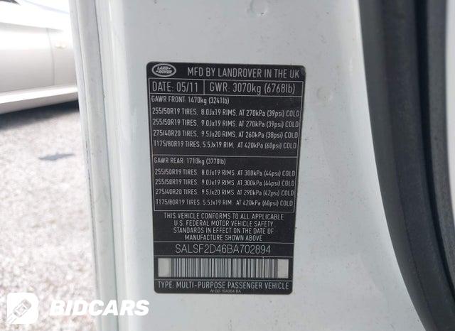 SALSF2D46BA702894 2011 Land Rover Range Rover photo no. 9