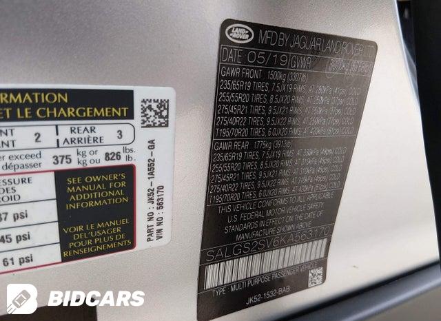 SALGS2SV6KA563170 2019 Land Rover Range Rover photo no. 9