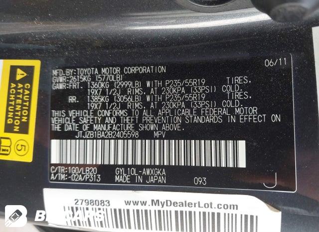 JTJZB1BA2B2405598 2011 Lexus RX photo no. 9