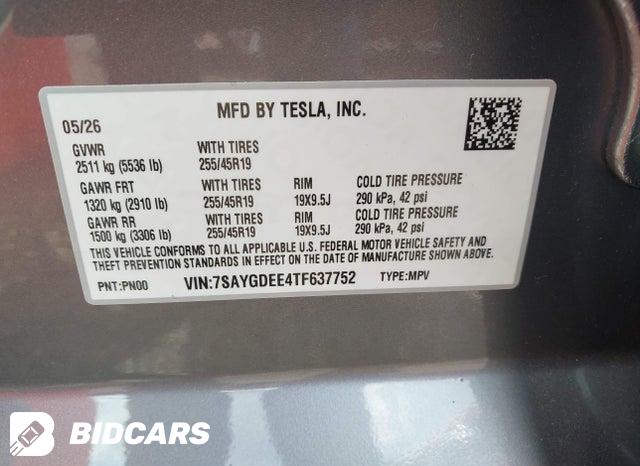 2026 Tesla MODEL Y — VIN 7SAYGDEE4TF637752, şəkil 9