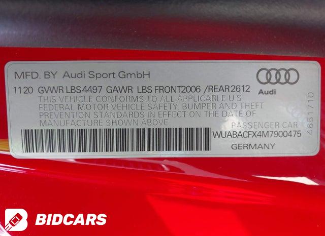 WUABACFX4M7900475 2021 Audi R8 photo no. 9