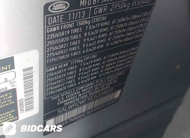 SALWR2WFXEA328625 2014 Land Rover Range Rover photo no. 9