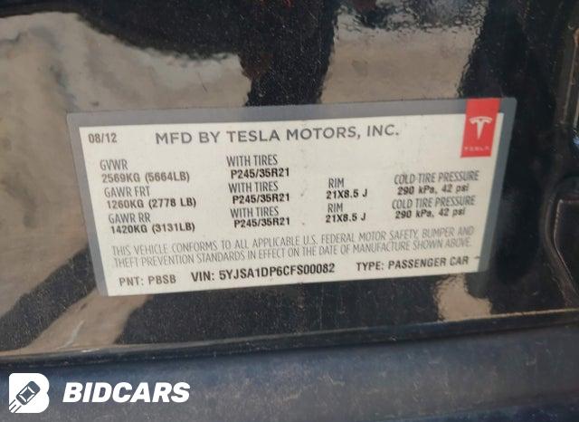 5YJSA1DP6CFS00082 2012 Tesla Model S photo no. 9