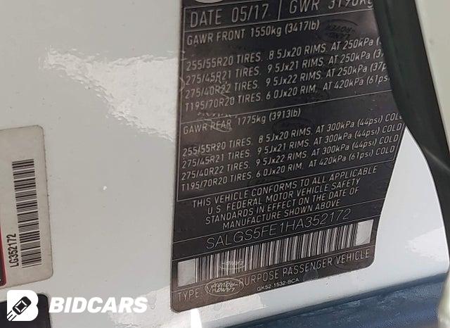 SALGS5FE1HA352172 2017 Land Rover Range Rover photo no. 9