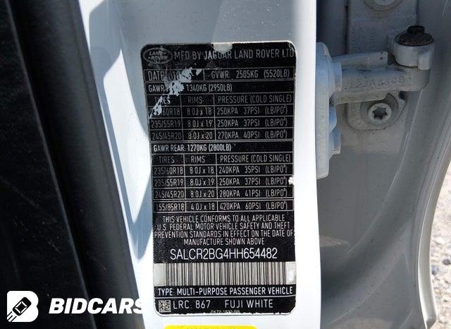 SALCR2BG4HH654482 2017 Land Rover Discovery photo no. 9