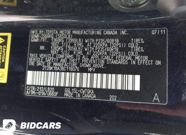 2T2BK1BA3BC118076 2011 Lexus RX photo no. 9