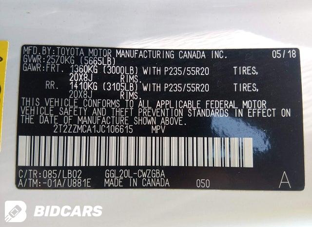 2T2ZZMCA1JC106615 2018 Lexus RX photo no. 9