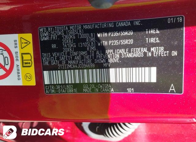2T2ZZMCA4JC094699 2018 Lexus RX photo no. 9