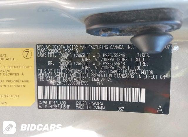 2T2HK31U98C081755 2008 Lexus RX photo no. 9