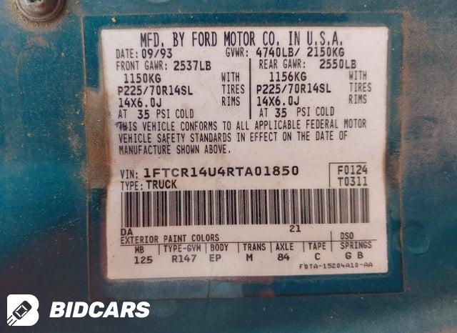 1FTCR14U4RTA01850 1994 Ford Ranger photo no. 9