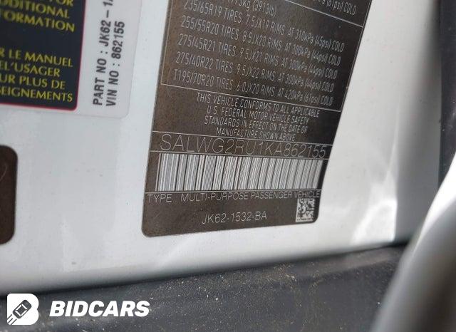 SALWG2RU1KA862155 2019 Land Rover Range Rover photo no. 9