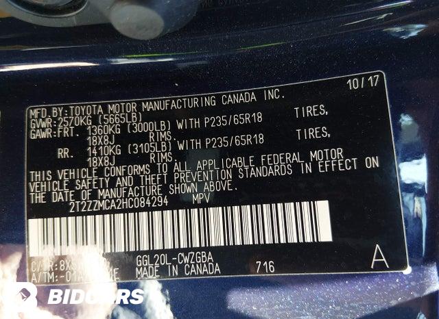 2T2ZZMCA2HC084294 2017 Lexus RX photo no. 9
