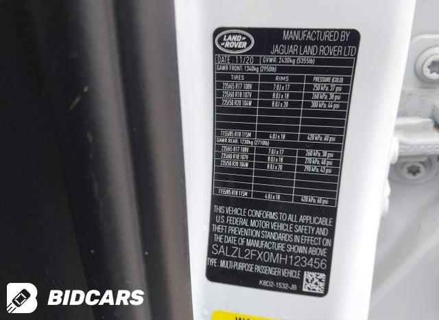 SALZL2FX0MH123456 2021 Land Rover Range Rover photo no. 9