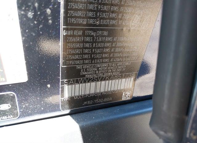 SALWV2SV7KA851735 2019 Land Rover Range Rover photo no. 9