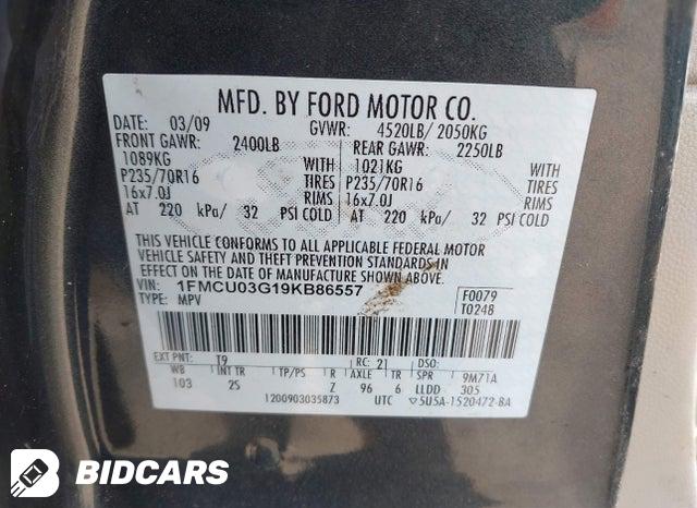 1FMCU03G19KB86557 2009 Ford Escape photo no. 9