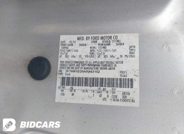 1FTKR1ED5APA63152 2010 Ford Ranger photo no. 9