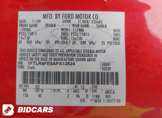 1FTLR4FE8APA12824 2010 Ford Ranger photo no. 9