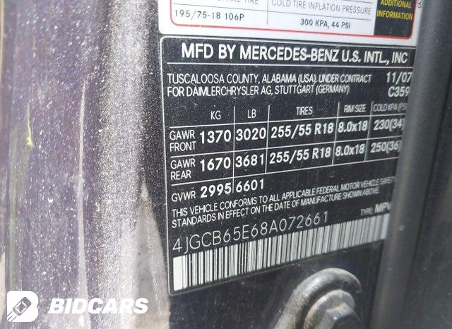 4JGCB65E68A072661 2008 Mercedes-Benz R-Class photo no. 9