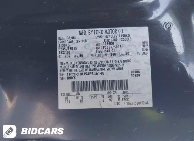 1FTYR10U54PB46148 2004 Ford Ranger photo no. 9