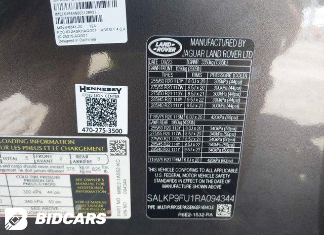 SALKP9FU1RA094344 2024 Land Rover Range Rover photo no. 9