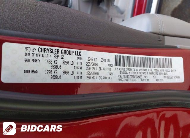 1C4RDJDG9DC540489 2013 Dodge Durango photo no. 9