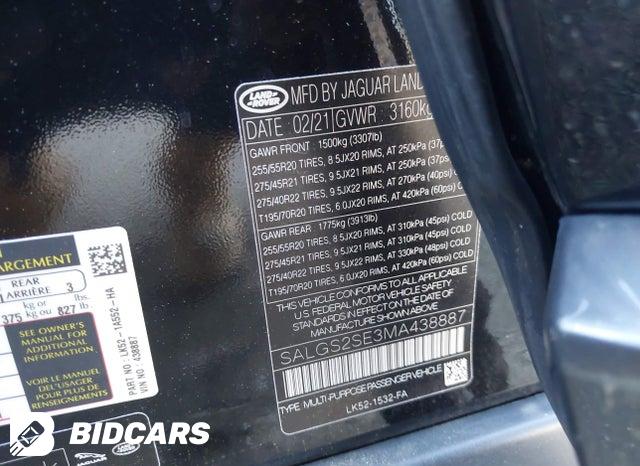 SALGS2SE3MA438887 2021 Land Rover Range Rover photo no. 9