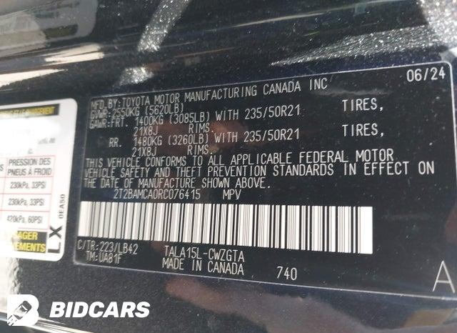 2T2BAMCA0RC076415 2024 Lexus RX photo no. 9