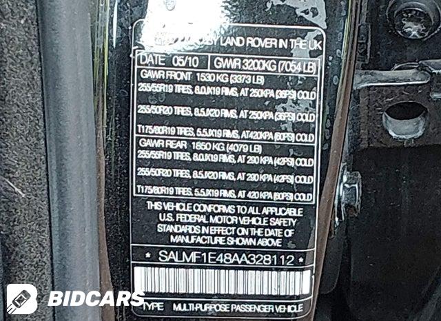 SALMF1E48AA328112 2010 Land Rover Range Rover photo no. 9