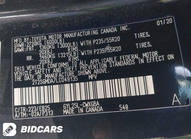 2T2SGMDA7LC049135 2020 Lexus RX photo no. 9