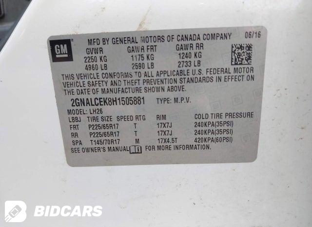2GNALCEK8H1505881 2017 Chevrolet Equinox photo no. 9