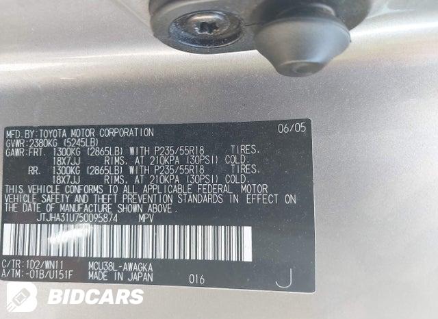 JTJHA31U750095874 2005 Lexus RX photo no. 9