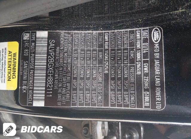 SALVP2BGXEH882111 2014 Land Rover Range Rover photo no. 9