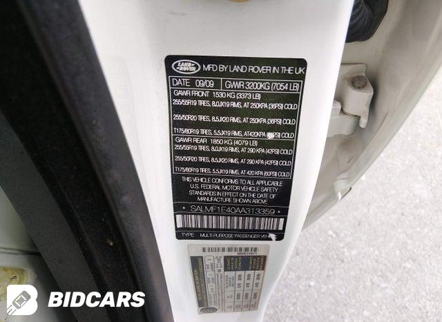 SALMF1E40AA313359 2010 Land Rover Range Rover photo no. 9