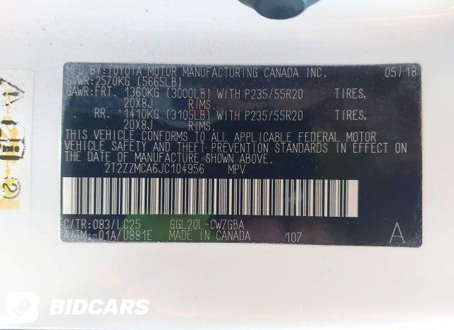 2018 Lexus RX — VIN 2T2ZZMCA6JC104956, şəkil 9
