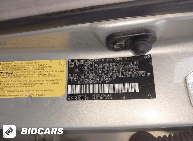 2T2HA31UX4C028009 2004 Lexus RX photo no. 9