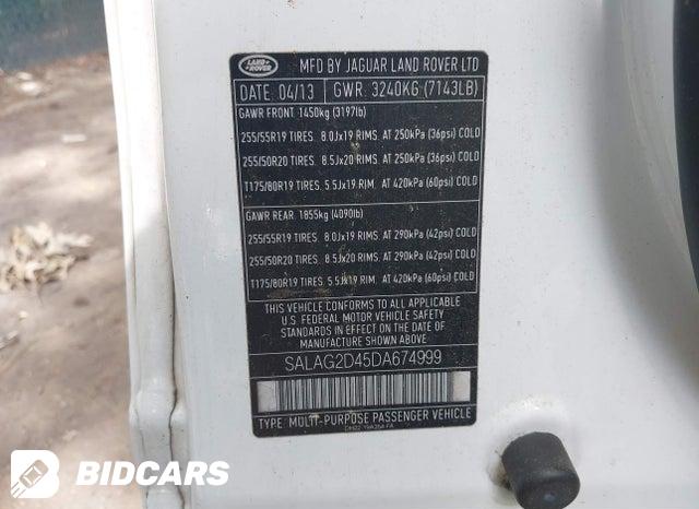 SALAG2D45DA674999 2013 Land Rover LR4 photo no. 9