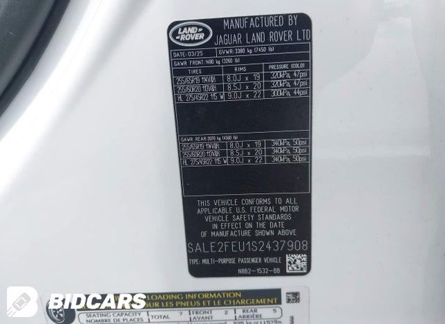 SALE2FEU1S2437908 2025 Land Rover Defender photo no. 9