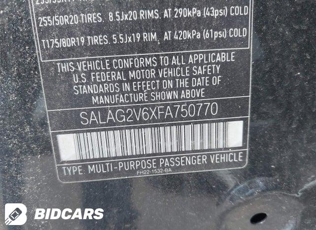 SALAG2V6XFA750770 2015 Land Rover LR4 photo no. 9