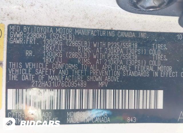 2T2HA31U76C095489 2006 Lexus RX photo no. 9