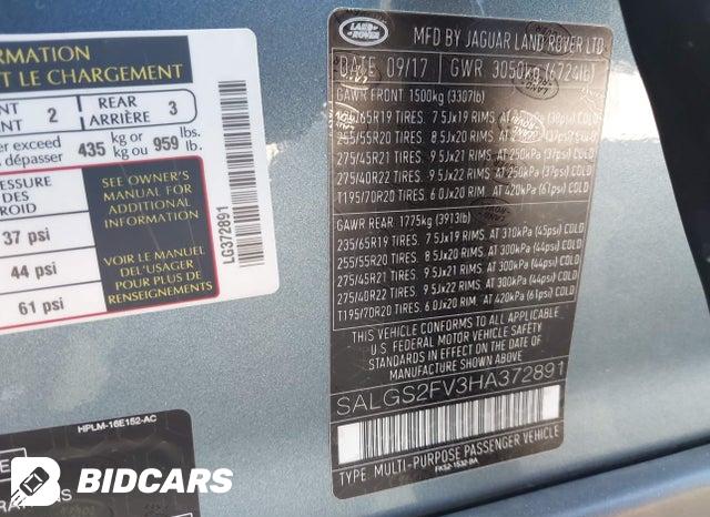 SALGS2FV3HA372891 2017 Land Rover Range Rover photo no. 9
