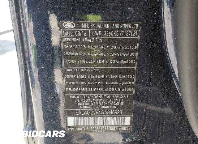 2016 Land Rover LR4 — VIN SALAG2V64GA846928, şəkil 9