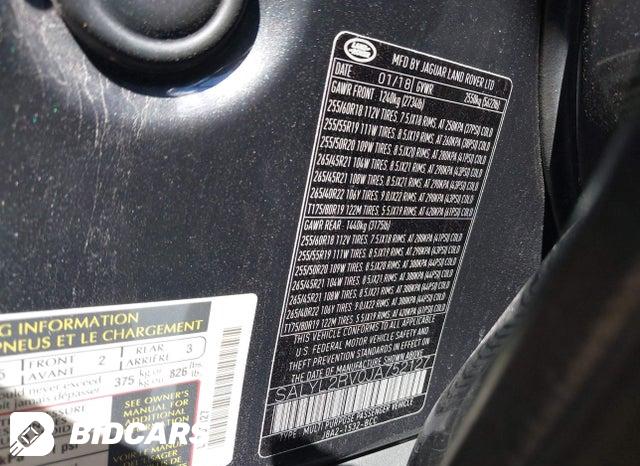 SALYL2RV0JA752127 2018 Land Rover Range Rover photo no. 9