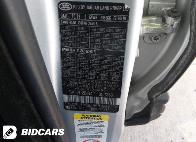 SALVP2BG4DH852259 2013 Land Rover Range Rover photo no. 9