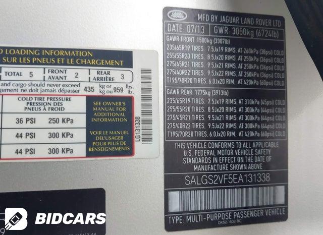 SALGS2VF5EA131338 2014 Land Rover Range Rover photo no. 9