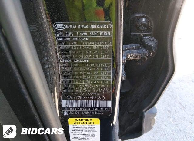 SALVP2BG7FH075319 2015 Land Rover Range Rover photo no. 9