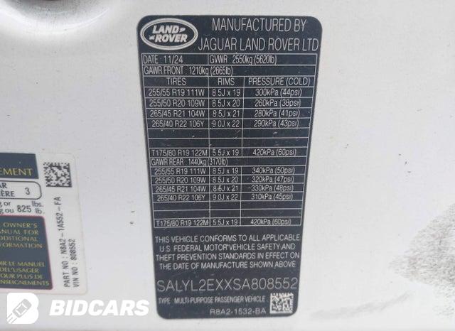 SALYL2EXXSA808552 2025 Land Rover Range Rover photo no. 9
