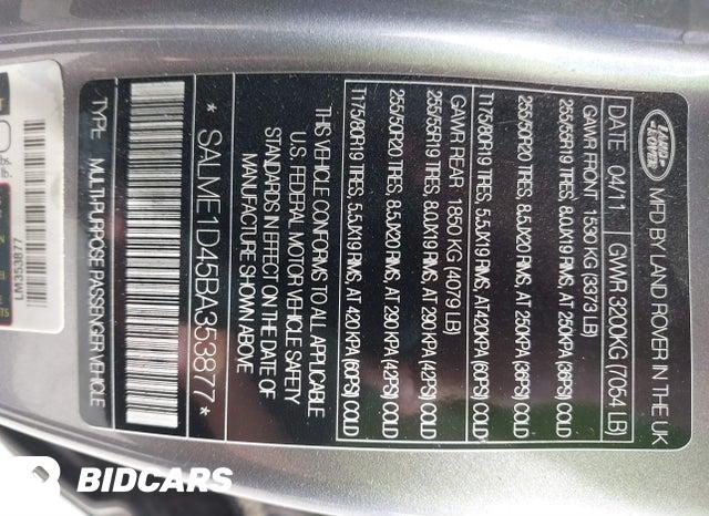 SALME1D45BA353877 2011 Land Rover Range Rover photo no. 9